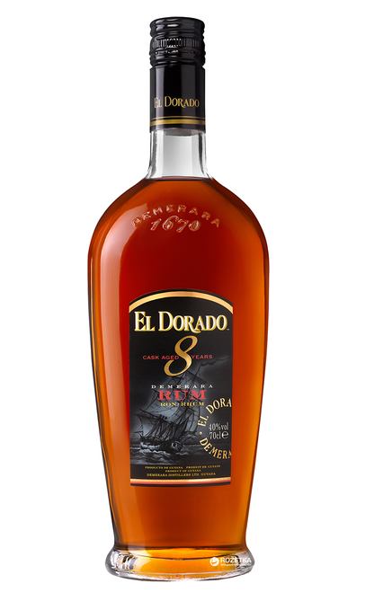 Ром El Dorado 8 y.o. 40% 0.7 л 